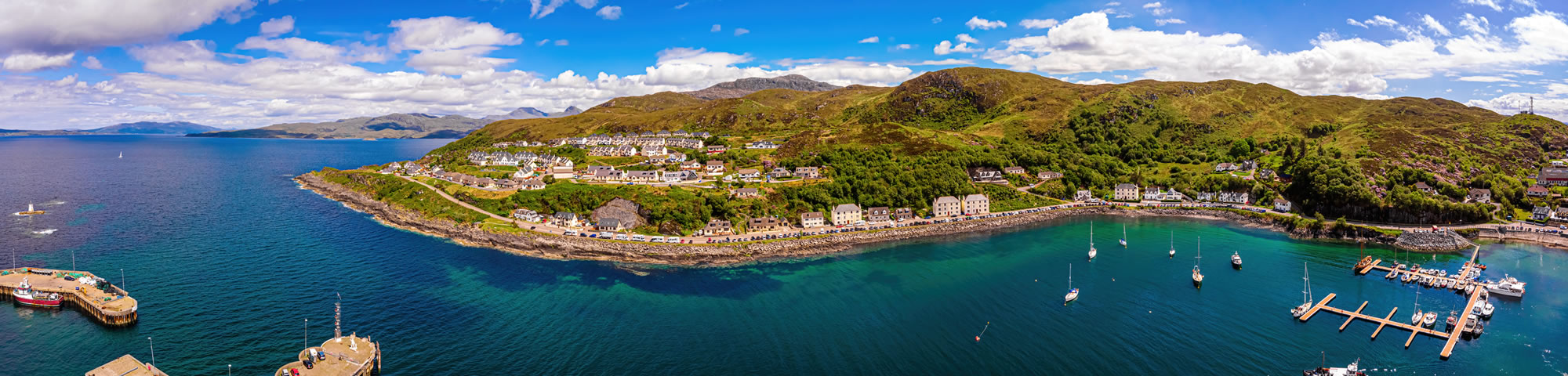 Aerial view of Mallaig