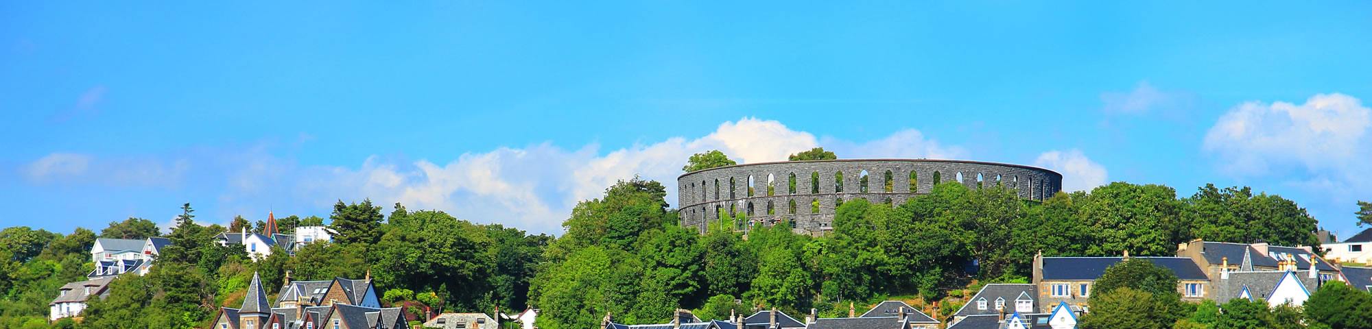 McCaigs Tower in the centre of Oban