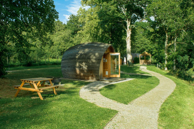 Glamping with private space