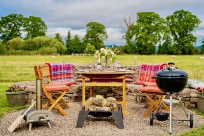BBQ and Outdoor Dining Area