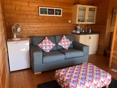 Garden Cabin Lounge Area, White Cottage, Inverness